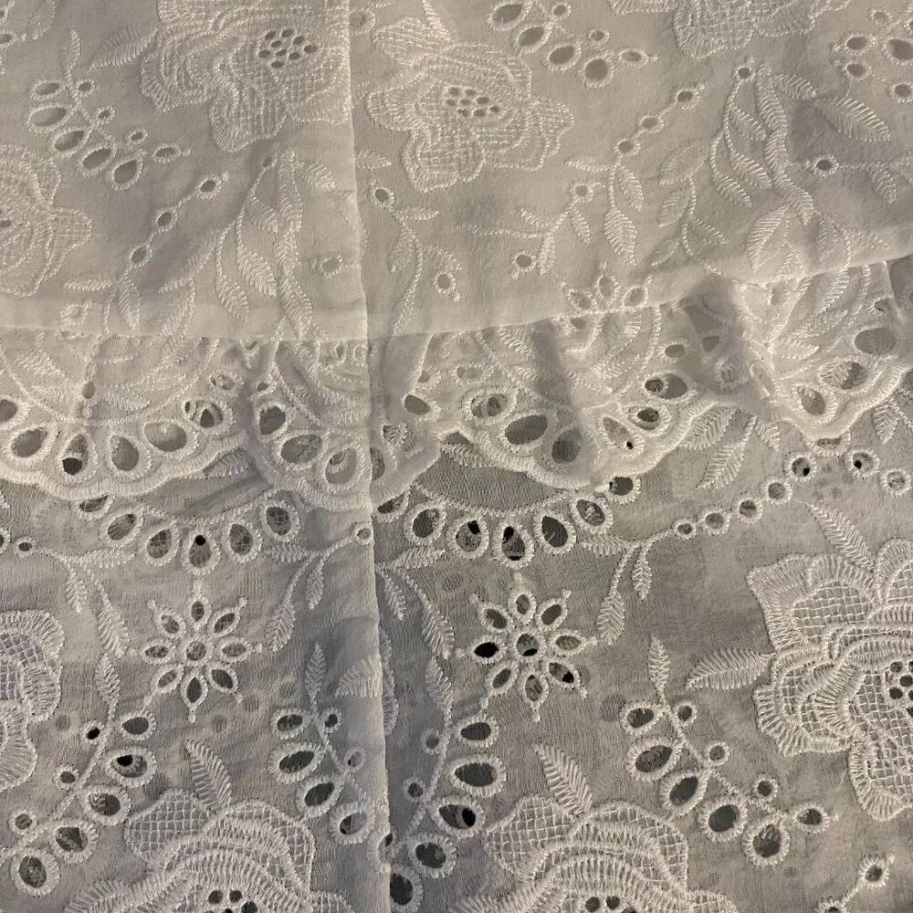Marlo Kids White Embroidered Eyelet Dress Girls 7–8 New With Tags - Picture 12 of 12